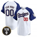 Custom Los Angeles Dodgers Vin Scully Patch Gold Trim Vapor Premier Limited Jersey ¨C White JEROMEN