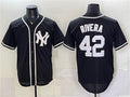 New York Yankees #42 Mariano Rivera 2026 Fashion Replica Black JEROMEN Out Stitched Jersey