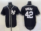 New York Yankees #42 Mariano Rivera 2026 Fashion Replica Black JEROMEN Out Stitched Jersey