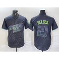 Tampa Bay Rays #21 Jonny DeLuca Charcoal JEROMEN 2024 City Connect Limited Stitched Jersey 2