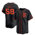 San Francisco Giants #58 Nick Avila Black JEROMEN 2024 Black AlternateLimited Stitched Jersey