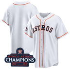 Houston Astros Blank White JEROMEN 2022 World Series Champions Home Stitched Jersey