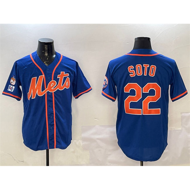 New York Mets #22 Juan Soto Royal JEROMEN 2025 Spring Training Alternate Limited Stitched Jersey