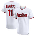 Cleveland Guardians #11 Jos¨¦ Ram¨ªrez White JEROMEN Home Elite Jersey