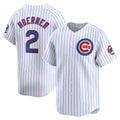 Chicago Cubs #2 Nico Hoerner White JEROMEN Home Limited Player Jersey