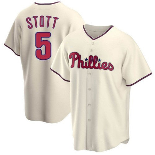 Philadelphia Phillies #5 Bryson Stott Cream JEROMEN Cool Base Stitched Jersey