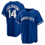 Kansas City Royals #14 Jac Caglianone Royal JEROMEN Alternate Replica Jersey