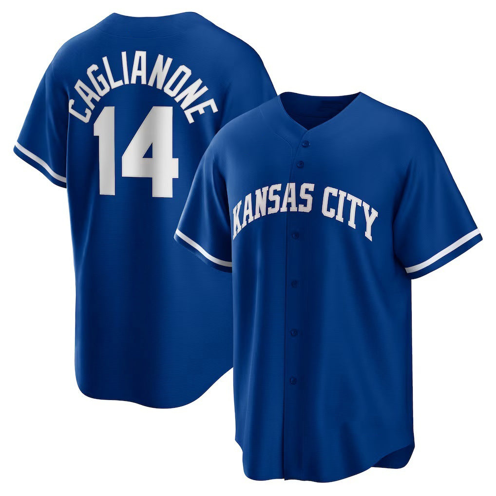 Kansas City Royals #14 Jac Caglianone Royal JEROMEN Alternate Replica Jersey