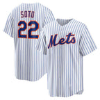 New York Mets #22 Juan Soto White JEROMEN Home Replica Player Jersey