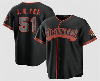 San Francisco Giants #51 Jung Hoo Lee Black JEROMEN 2026 Alternate Stadium Stitched Jersey