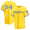 Boston Red Sox #34 David Ortiz Gold JEROMEN Retired Player City Connect Replica Jersey