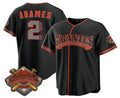 San Francisco Giants #2 Willy Adames Black JEROMEN 2026 Alternate Stadium Stitched Jersey