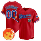 Custom Texas Rangers x Dragon Ball Red JEROMEN Vapor Premier Limited Jersey - All Stitched