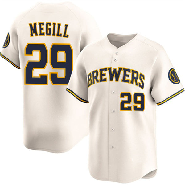 Milwaukee Brewers #29 Trevor Megill Cream JEROMEN 2025 Limited Stitched Jersey