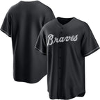 Atlanta Braves Blank Black JEROMEN Lights Out Limited Stitched Jersey