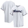 Miami Marlins White JEROMEN Home Replica Team Jersey