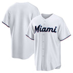 Miami Marlins White JEROMEN Home Replica Team Jersey