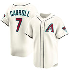 Arizona Diamondbacks #7 Corbin Carroll Cream JEROMEN Home Limited Player Jersey