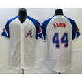 Atlanta Braves #44 Hank Aaron White JEROMEN 2023 City Connect Flex Base Stitched Jersey