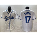 Los Angeles Dodgers #17 Shohei Ohtani White JEROMEN Cool Base With Patch Stitched Jersey