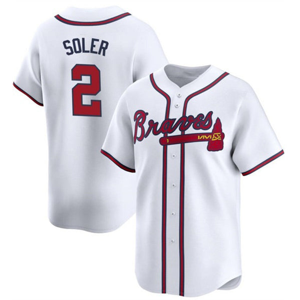 Atlanta Braves #2 Jorge Soler White JEROMEN 2024 Home Limited Stitched Jersey