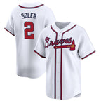 Atlanta Braves #2 Jorge Soler White JEROMEN 2024 Home Limited Stitched Jersey