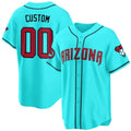 Custom Arizona Diamondbacks 2024 Cool Base Jersey V2 ¨C Teal 2 JEROMEN