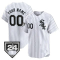 Custom Chicago White Sox 2024 Spring Training Patch Vapor Premier Limited Jersey ¨C White JEROMEN