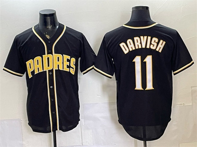 San Diego Padres #11 Yu Darvish 2026 Fashion Replica Black JEROMEN Out Stitched Jersey