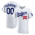 Custom Los Angeles Dodgers White JEROMEN Home Authentic Jersey