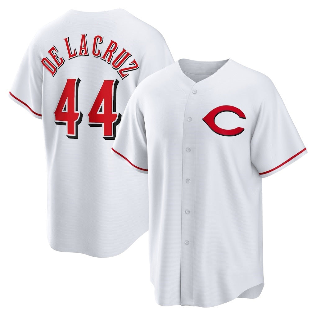 Cincinnati Reds #44 Elly De La Cruz White JEROMEN Alternate 2 Replica Jersey