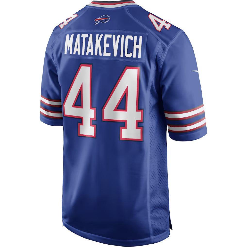 B.Bills #44 Tyler Matakevich Royal JEROMEN Game Player Jersey