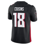 A.Falcons #18 Kirk Cousins Black JEROMEN Vapor F.U.S.E. Limited Jersey