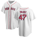 Boston Red Sox #47 Enmanuel Valdez White JEROMEN Cool Base Stitched Jersey