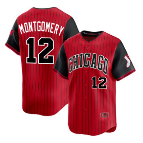 Chicago White Sox #12 Colson Montgomery Red Black JEROMEN 2025 City Connect Limited Stitched Jersey
