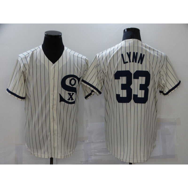 Chicago White Sox #33 Lance Lynn 2021 Cream JEROMEN Field of Dreams Name Cool Base Stitched Jersey