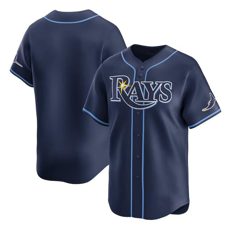 Tampa Bay Rays Blank Navy JEROMEN Away Limited Stitched Jersey