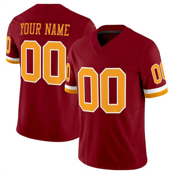Custom W.Commanders Active Player Burgundy JEROMEN 2025 F.U.S.E. Throwback Limited Stitched Jersey