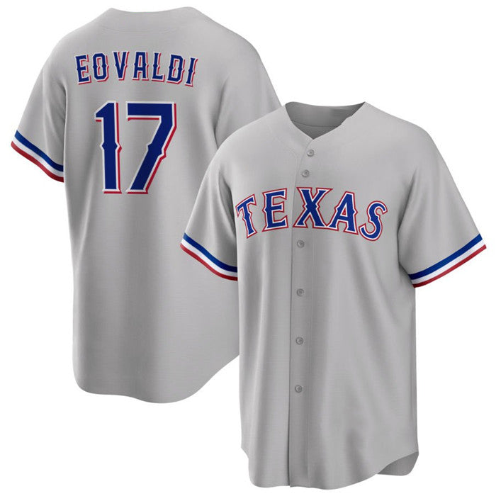 Texas Rangers #17 Nathan Eovaldi Gray JEROMEN Cool Base Stitched Jersey