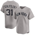 New York Yankees #31 Cam Schlittler Gray JEROMEN 2026 Road Limited Stitched Jersey