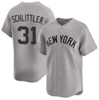 New York Yankees #31 Cam Schlittler Gray JEROMEN 2026 Road Limited Stitched Jersey