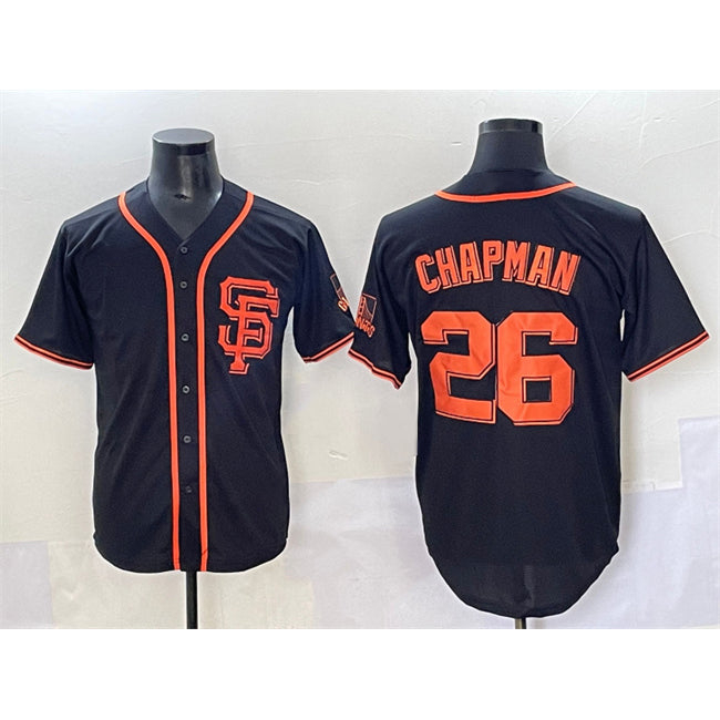 San Francisco Giants #26 Matt Chapman Black JEROMEN Cool Base Stitched Jersey