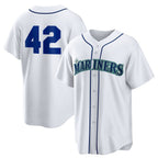Seattle Mariners #42 Jackie Robinson White JEROMEN Home 2025 Day Replica Jersey