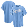 Kansas City Royals Light Blue JEROMEN Alternate Replica Team Logo Jersey