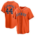 Houston Astros #44 Yordan ¨¢lvarez Orange JEROMEN Alternate Replica Player Jersey