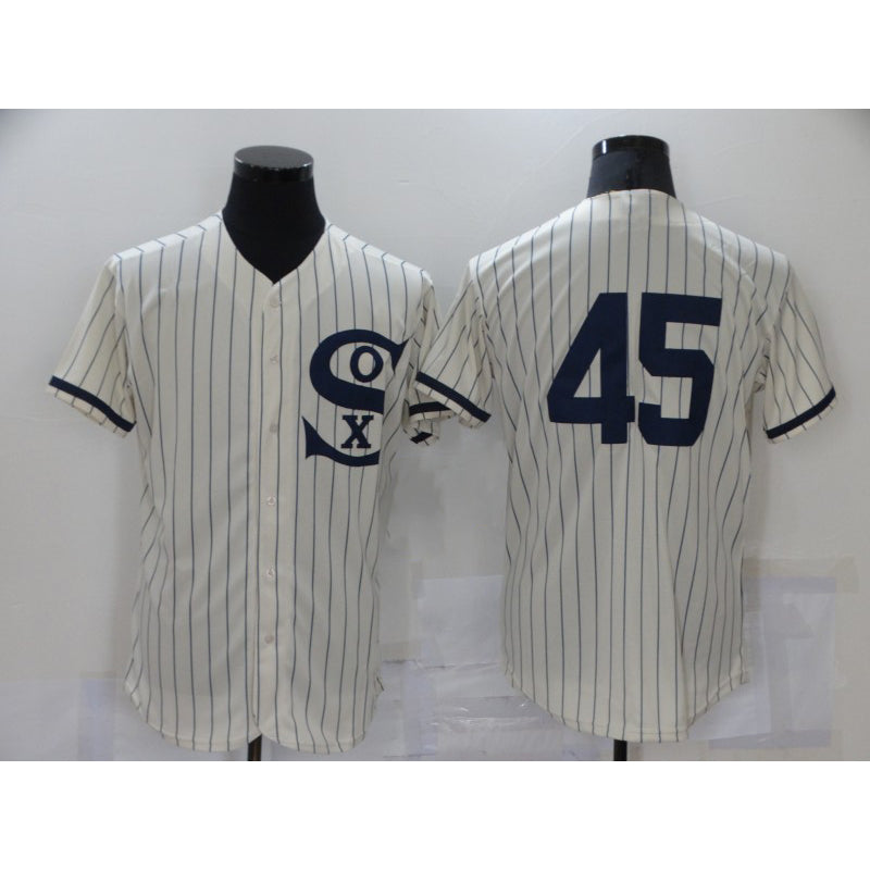 Chicago White Sox #45 Michael Jordan 2021 Cream Navy JEROMEN Field of Dreams Flex Base Stitched Jersey