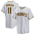 San Diego Padres #11 Yu Darvish White JEROMEN Home Replica Player Jersey