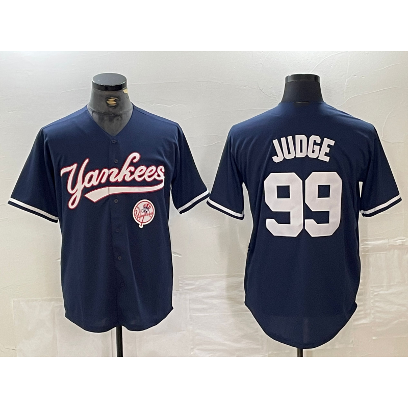 New York Yankees #99 Aaron Judge Navy JEROMEN With Patch Cool Base Stitched Jersey