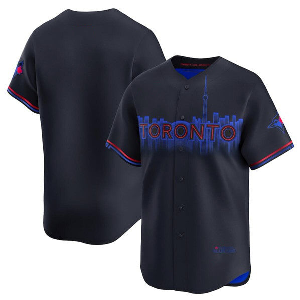 Toronto Blue Jays Blank Black JEROMEN 2024 City Connect Limited Stitched Jersey