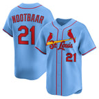 St. Louis Cardinals #21 Lars Nootbaar Light Blue JEROMEN Alternate Limited Jersey